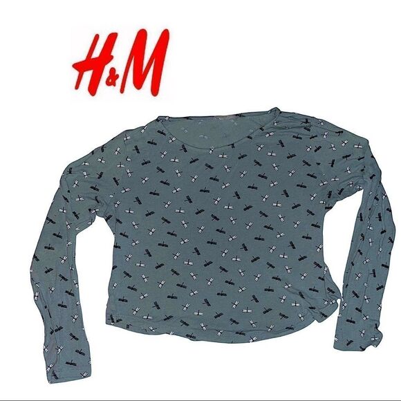 H&M Long Sleeve Crop Top Size Extra Small - Picture 1 of 4
